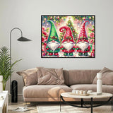 igoodom Paint by Numbers Kit for Adults – Christmas Gnome Adult Paint-by-Number on Canvas, DIY Acrylic Painting Set for Home Decor, 20x16in igoodom