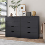 HAUOMS Modern 4 Drawer Dresser, Black Chest of Drawers for Bedroom,Closet Dressers with Drawers for Living Room, Entryway, Hallway HAUOMS