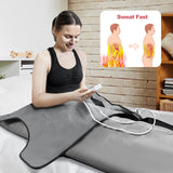 UTK Infrared Sauna Blanket, Portable Sauna for Home SPA, Fast Sweat & None Smell Infrared Sauna to Relax & Detox Your Body and Mind, (71"*71") Full-Size Home Sauna with 50 Plastic Wraps UTK