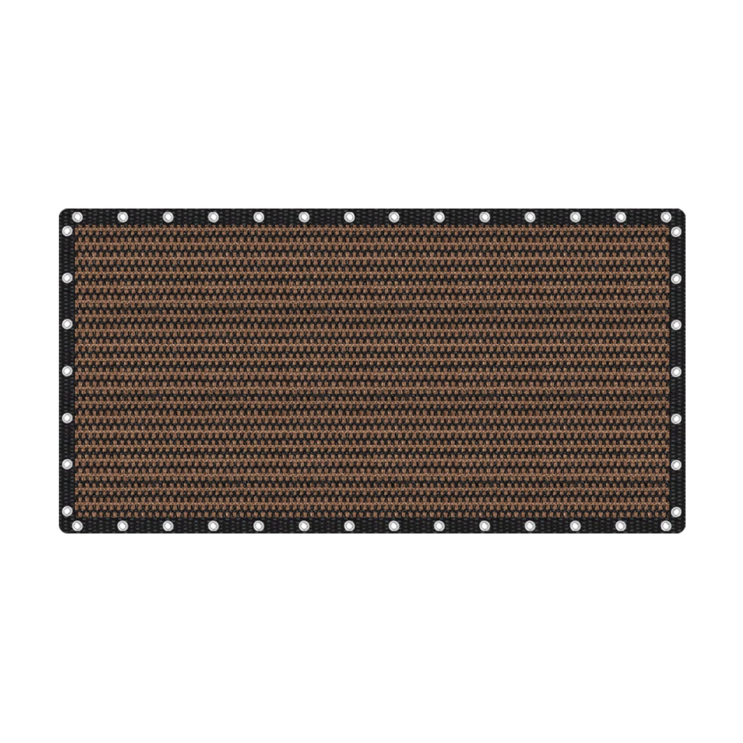 VICLLAX Shade Fabric Sun Shade Cloth Privacy Screen with Grommets for Patio Garden Pergola Cover Canopy 10x20 FT, Mocha - WoodArtSupply