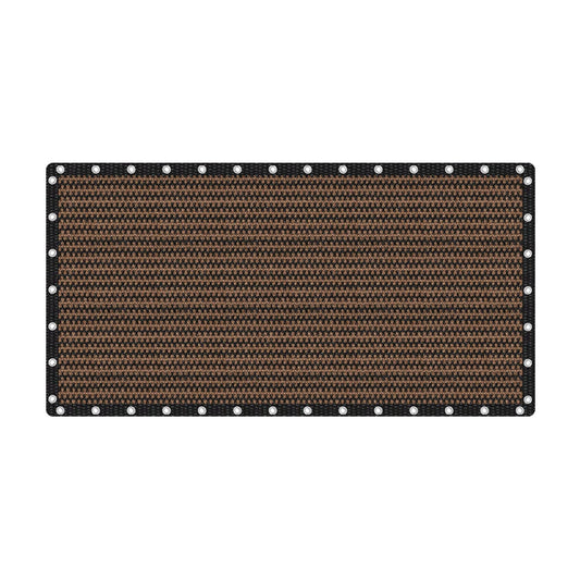 VICLLAX Shade Fabric Sun Shade Cloth Privacy Screen with Grommets for Patio Garden Pergola Cover Canopy 10x20 FT, Mocha - WoodArtSupply