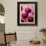 Gamteldot Cherry Diamond Art Kits for Adults Beginners,DIY Diamond Art 5D Full Drill Diamond Dots Diamond Painting with Complete Tools,Pefect Art Crafts for Home Wall Decor Gift-12x16in Gamteldot