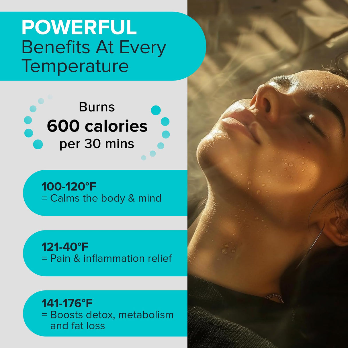 Portable Sauna Blanket with Bonus Cotton Insert Towel - V2.0 Major Upgrades! Premium Far Infrared Sauna Blanket for Detoxification - Sauna Blanket Infrared Saunas for Home with 85-185℉ Temp Range REVIIV