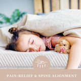 BedStory 4 Inch Firm Mattress Topper Twin Size - Pain-Relief Memory Foam Bed Topper, Cooling Gel High-Density Mattress Pad, Skin-Friendly Non-Slip Cover, CertiPUR-US Certified BedStory