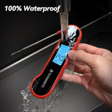 0.5 Sec Instant Read Meat Thermometer Digital with ±0.5℉ Precision, Food Thermometer for Cooking Kitchen Gadgets, Oven Grill Candy BBQ Essentials Accessories, Gifts for Him Dad Men Birthday, Red ThermoMonster