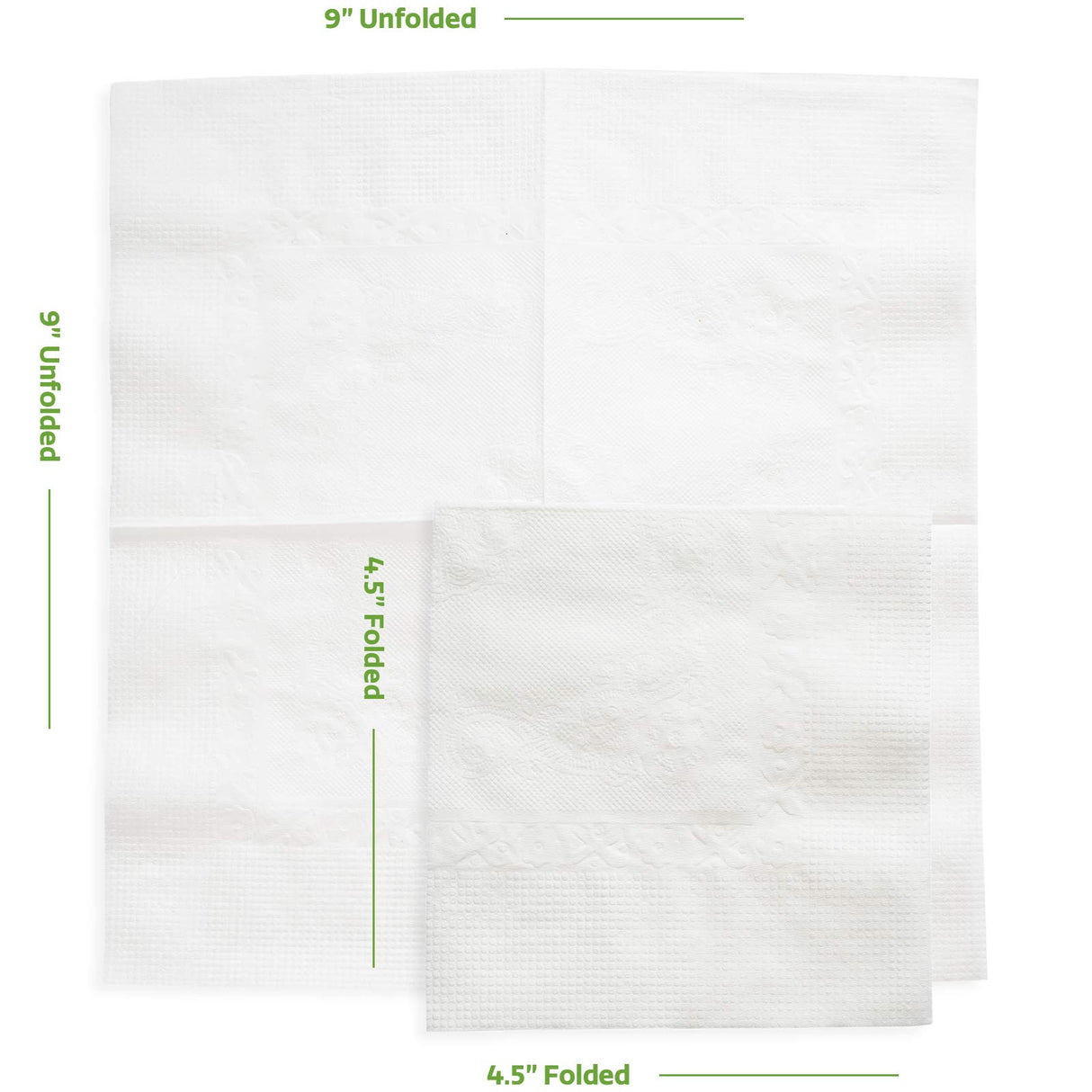 GUSTO [500 Count - 4.5 x 4.5 Folded] White Beverage Napkins - 1-Ply Bulk Cocktail Napkins, Restaurant Bar Paper Napkins and Party Napkins - 9x9 Unfolded (Formerly Comfy Package) GUSTO