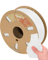 DURAMIC 3D TPU Filament 1.75mm, Soft TPU 3D Printing Filament 95A, 1kg Spool, +/- 0.05mm Accuracy, White 1 Pack DURAMIC 3D
