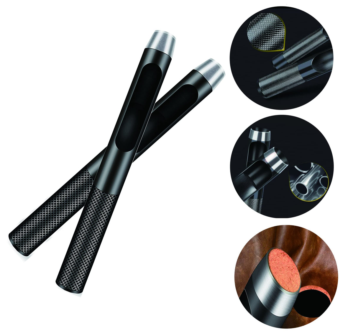 IRISFLY 10pcs Round Steel Leather Craft Hollow Hole Punch 1mm to 10mm for Leather Belt Watch Band Gasket IRISFLY