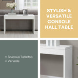 Convenience Concepts Northfield Console Table 48" - Modern Living Room Sofa Table, Contemporary Entryway Hall Table, Foyer Display Table, White Convenience Concepts