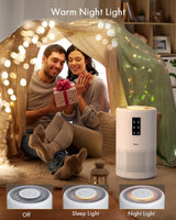 Air Purifiers for Home Large Room up to 1400ft², VEWIOR H13 True HEPA Air Purifier for Bedroom with night light, Fragrance Sponge, Sleep Mode, Timer, Lock, Air Cleaner for Wildfire Smoke Odor Dander VEWIOR