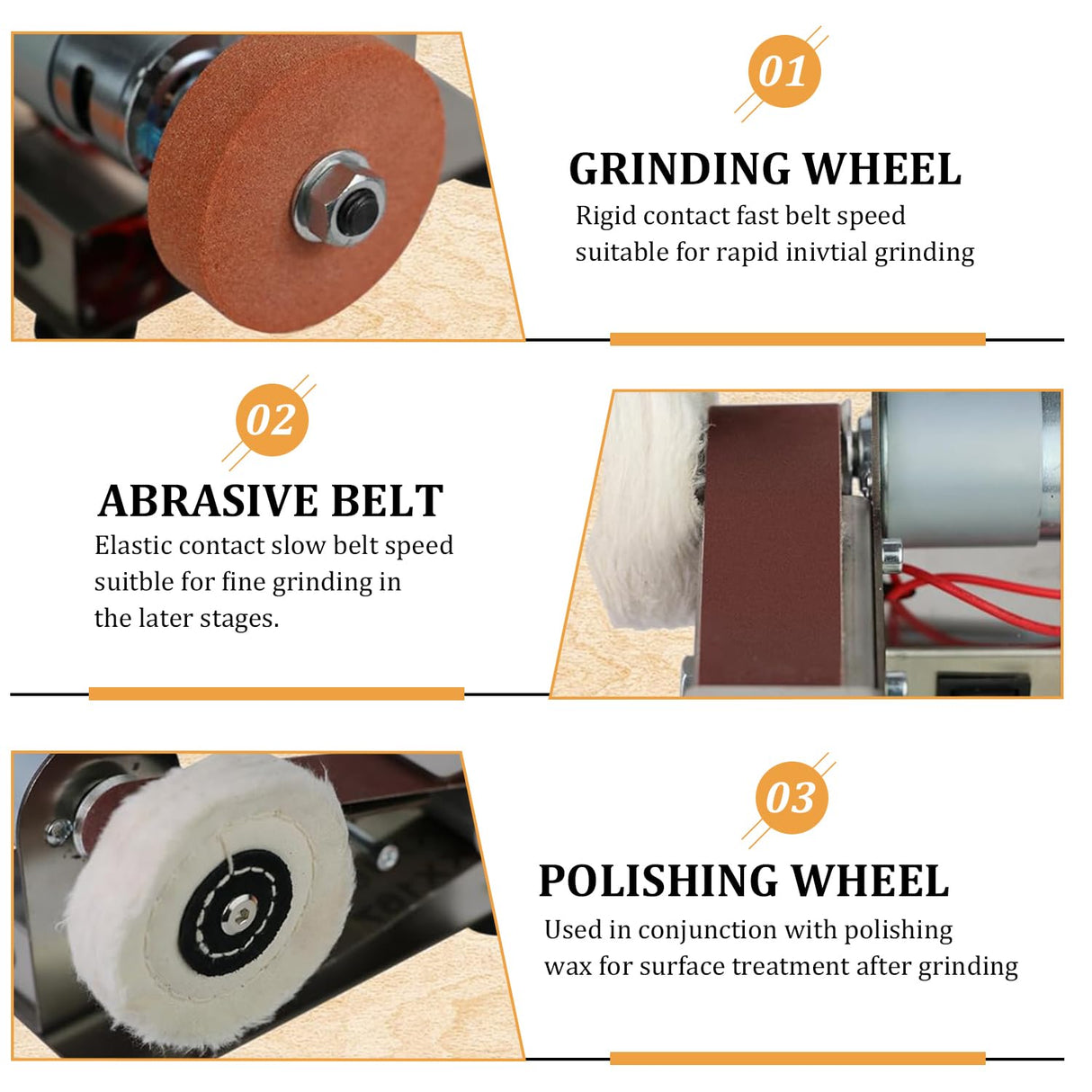 Mini Belt Sander Electric Bench Grinder Sanding Machine 7 Adjustable Speed Grinder Polisher 15 Degree Knife Knife Sharpener for DIY Woodworking,Metal Working,Knife Making,jewelry Making Savildo