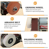 Mini Belt Sander Electric Bench Grinder Sanding Machine 7 Adjustable Speed Grinder Polisher 15 Degree Knife Knife Sharpener for DIY Woodworking,Metal Working,Knife Making,jewelry Making Savildo