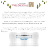 32CT Evenweave Cloth Embroidery Cross Stitch Fabric, Snow White, W29 x L39 SEWCRANE