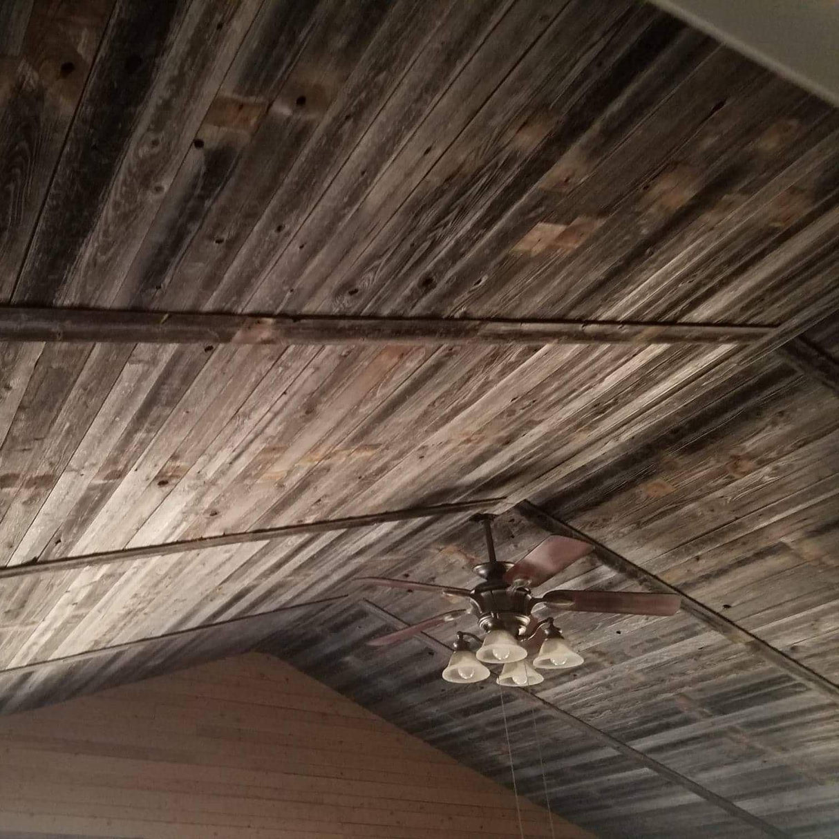Rockin' Wood Real Wood Nail Up Application Rustic Reclaimed Naturally Weathered Barn Wood Accent Paneling Board Planks for Home Walls (104 Square feet) Rockin' Wood