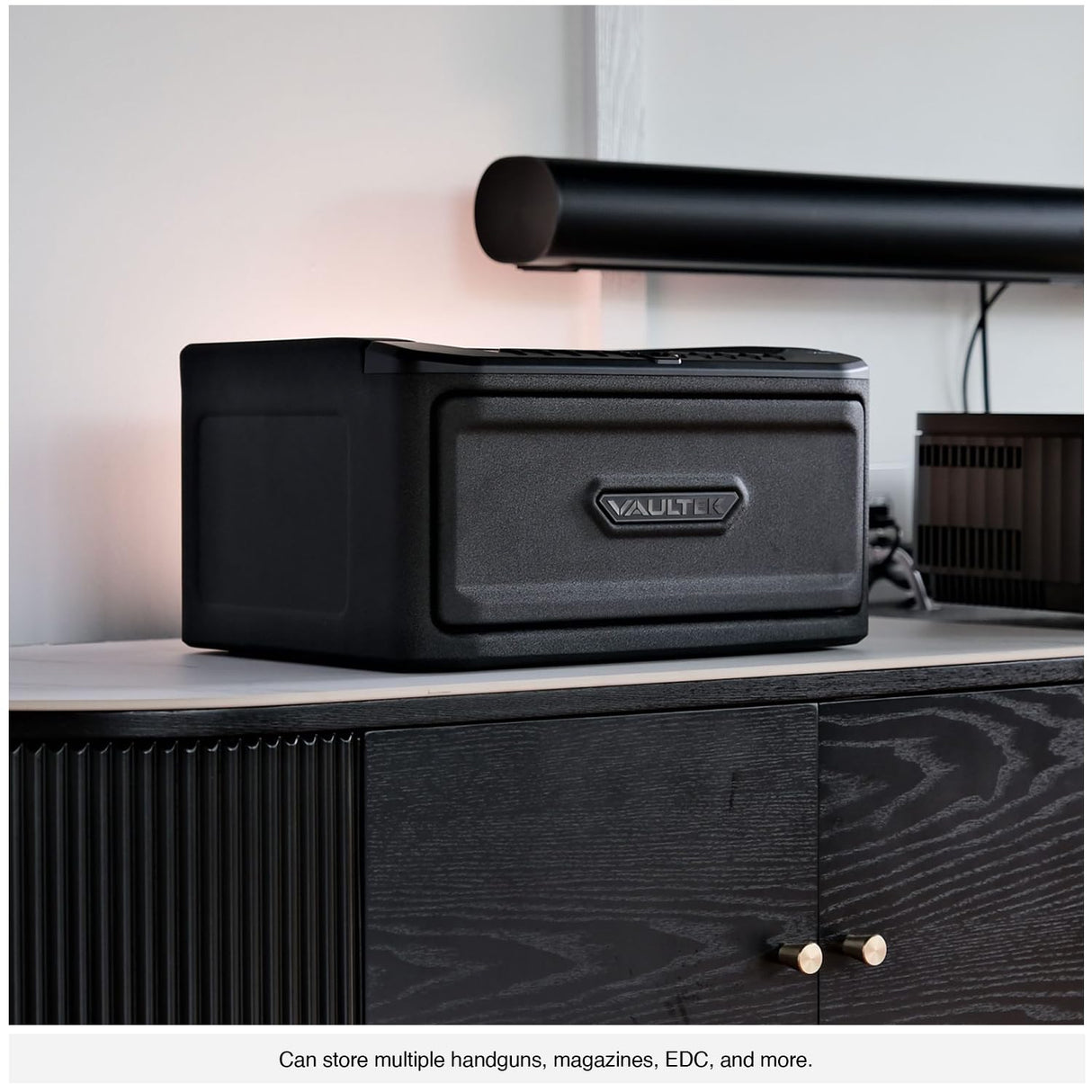 VAULTEK MR Series Dual Layer Smart Handgun Safe Multiple Pistol Storage Smart Safe with Biometric Scanner, Live Alerts, and Auto-Open Door (Biometric + WiFi) VAULTEK