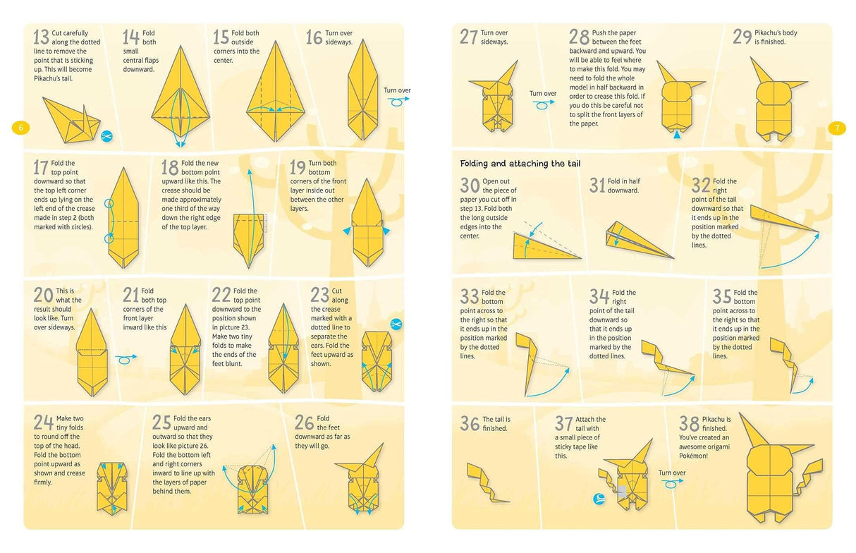 Pokemon Origami: Fold Your Own Pokemon WoodArtSupply