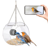 Bird Feeder with Camera Smart Backyard House Camera with Live View Instant Arrival Alerts Auto Capture Video Outside Wild Watching cam Gift for Bird Lovers SOFIDA