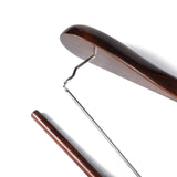 Luxury Wide Shoulder Wooden Hangers 6 Pack, with Locking Bar, Smooth Retro Finish Wood Suit Hanger Coat Hanger for Closet, Holds Up to 20lbs, 360° Quality Hangers