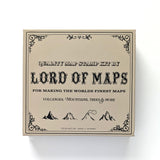Lord Of Maps Fantasy Map-Making Stamp Kit – 16-Piece Rubber Stamp Set for TTRPG, World Building, Battle Maps, Jounaling, Arts & Crafts - Mountains, Hills, Volcano, Lake, Compass Rose LORD OF MAPS