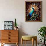 Gamteldot Diamond Art Kits for Adults Beginner - 5D DIY Peacock Diamond Art with Complete Tools,Full Drill Diamond Painting Diamond Dots Gem Art Craft for Home Wall Decor Gift-12x16in Gamteldot