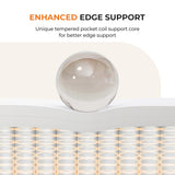 Sweetnight 14 Inch Queen Mattress in a Box for Motion Isolation & Body Support, Plush Hybrid Queen Size Mattresses with Comfort Foam & Individual Pocket Innerspring, CertiPUR-US Certified Sweetnight