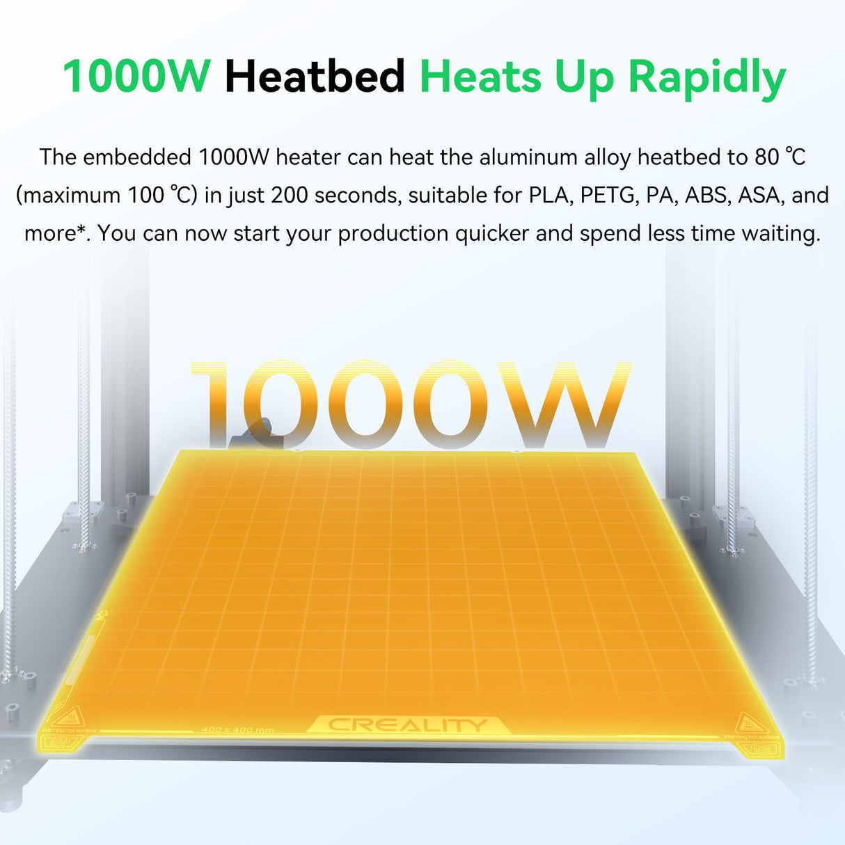 Creality Ender 5 Max 3D Printer, 3D Printing Machine with 700mm/s High-Speed Printing, 400 * 400 * 400 Large Print Area, 64-Point Auto Leveling 300℃ High Temp Precise Linear Rail Creality