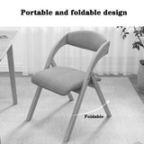 ZRAGEK Folding Chairs with Padded Seats,Home Comfortable Dining Chair Learning Chair, Single Comfortable Backrest Lounge Chair On The Balcony, Portable, Bearing 100kg ZRAGEK