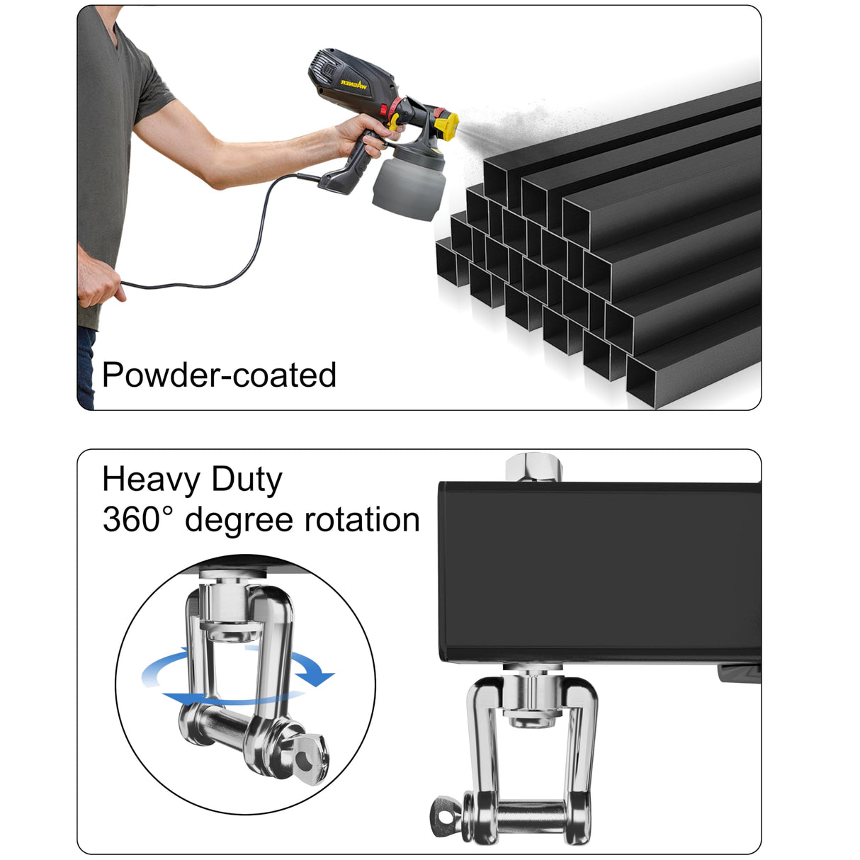 VivaZen Heavy Bag Wall Mount, Adjustable Wall Mount Punching Bag Hanger,Heavy-Duty Wall Bracket, Thickened Steel Plate and Stainless Steel kit for Home Gym Indoor Outdoor (900 LB Capacity) VivaZen