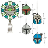 Hallmark Star Wars: The Mandalorian Mini Christmas Tree Topper and Ornaments, Set of 5 Hallmark