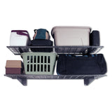 Hyloft 00651 2-Pack Heavy Duty Steel Wall Garage Shelving, 45-Inch X 15-Inch Wall Mounted Shelves for Garage Storage, Low-Profile Brackets, Max Shelf Load 200 Pounds, Hammertone HyLoft