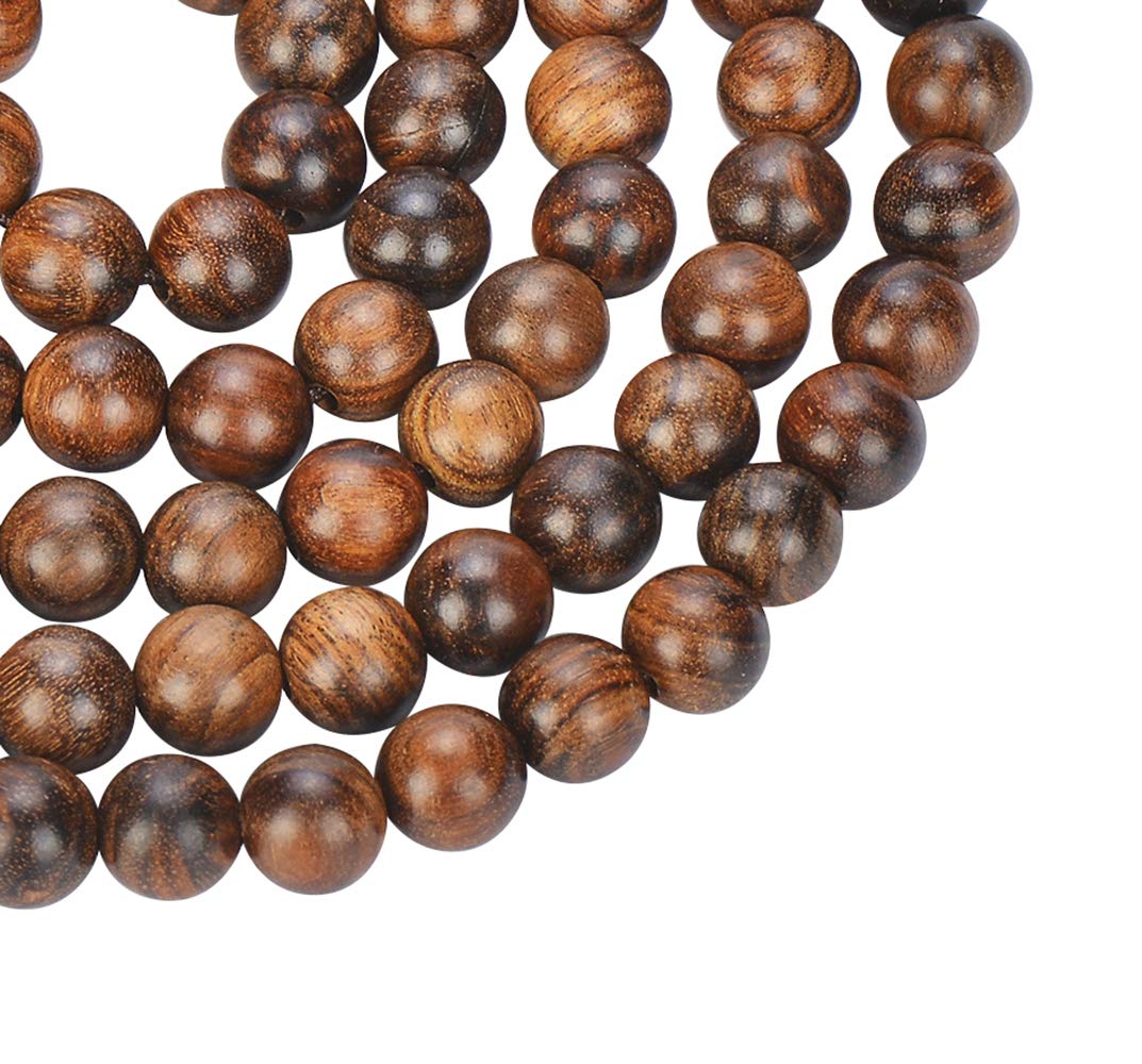 anzhongli Mala Beads Bracelet 108 8mm Beaded Bracelet Sandalwood Elastic anzhongli