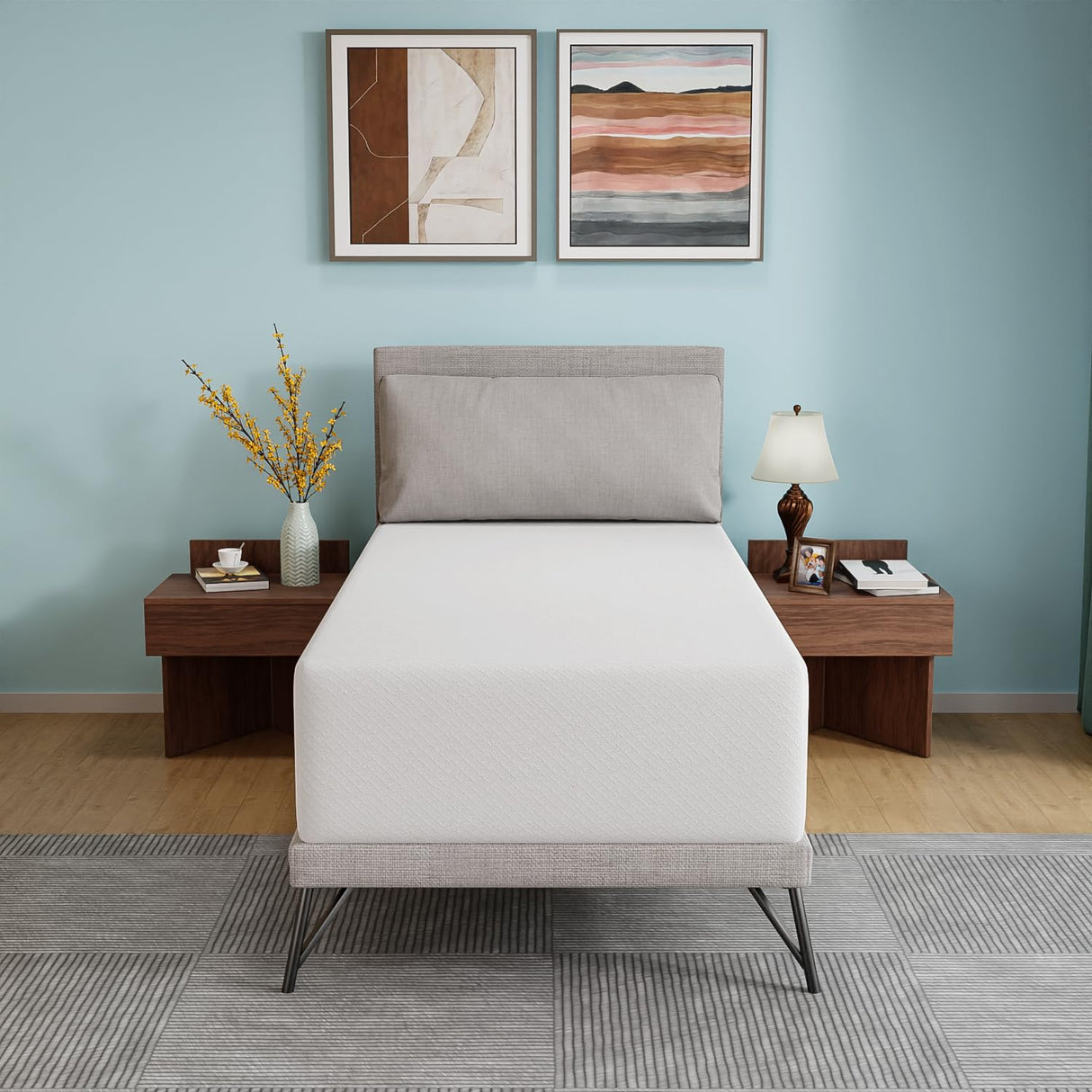 PayLessHere 14 Inch Gel Memory Foam Mattress/Medium-Firm Mattress/Fiberglass Free/CertiPUR-US Certified/Bed-in-a-Box/Cool Sleep & Comfy Support,Twin PayLessHere