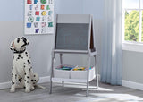 Delta Children MySize Kids Double-Sided Storage Easel -Ideal for Arts & Crafts, Drawing, Homeschooling and More - Greenguard Gold Certified, Grey Delta Children