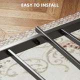 Sweetcrispy Queen Size Bed Frame with Headboard, 800LBS Mattress Foundation with All Sturdy Metal Support, Under Bed Storage, No Box Spring Needed, Easy Assembly, Rust Brown Sweetcrispy