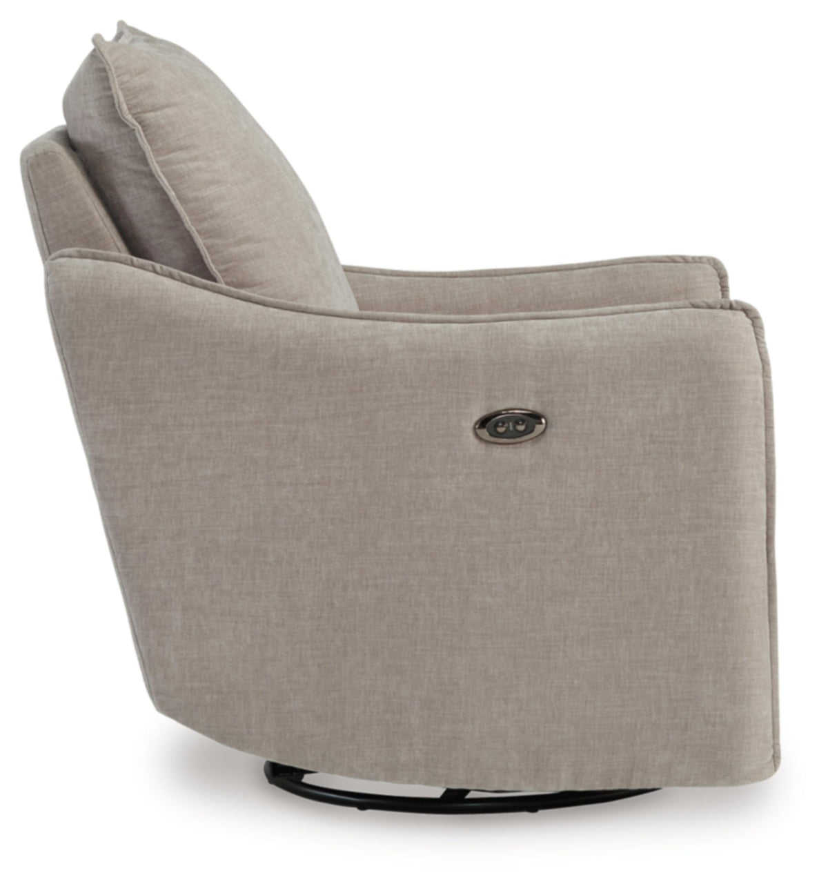 Signature Design by Ashley McBurg Contemporary Swivel Power Recliner with USB Ports, Light Gray Signature Design by Ashley