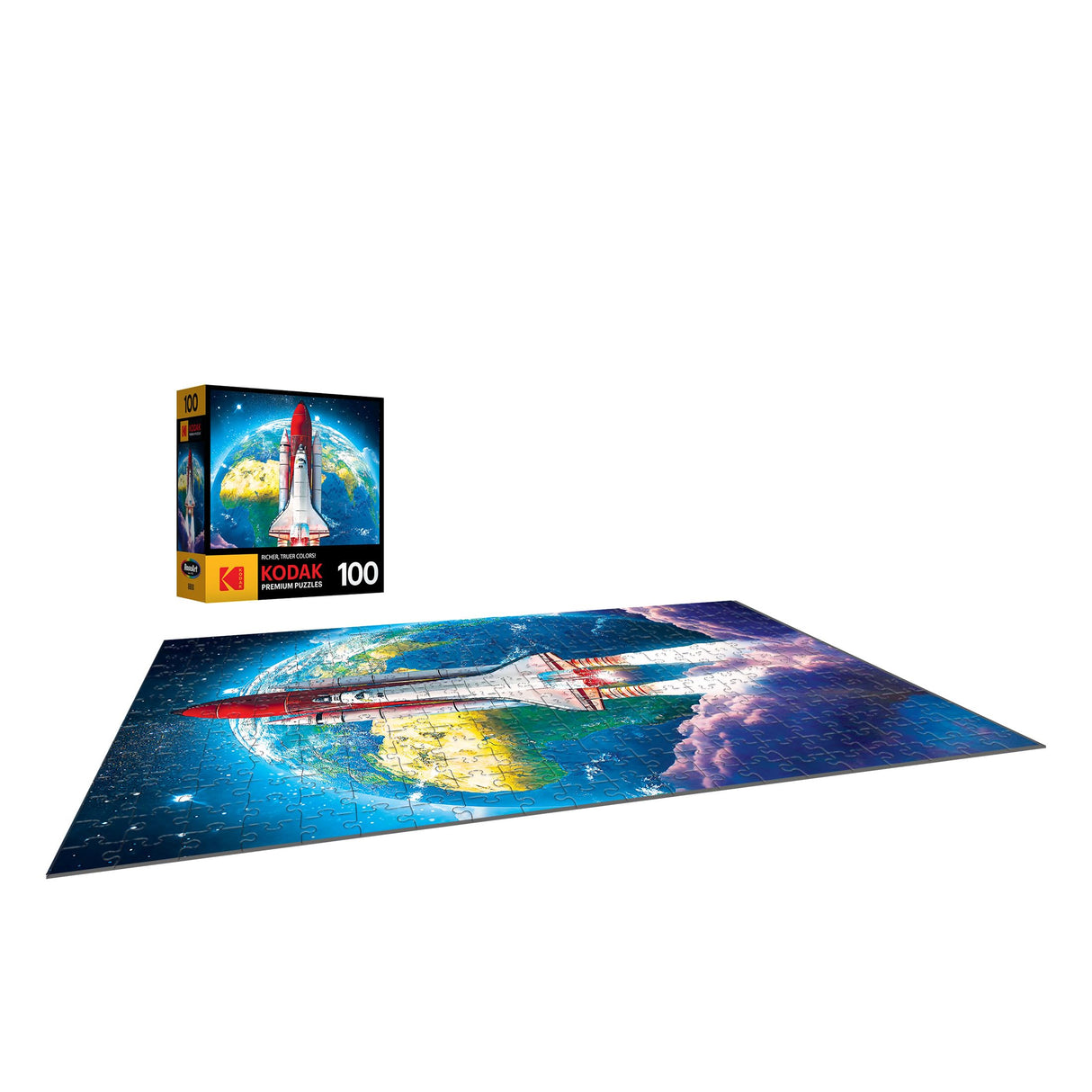 RoseArt - Kodak Premium - Space Shuttle Launch - 100 Piece Jigsaw Puzzle for Adults RoseArt