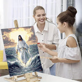 Jesus Paint by Numbers Kit for Adults & Beginners - Christian Canvas Art for Spiritual Home Wall Decor (16x20in, DIY Gift Idea) DIYDECORFUN