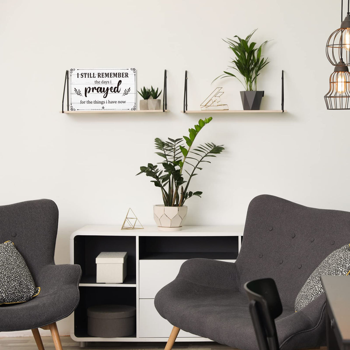 I Still Remember The Days I Prayed Home Wall Decorations Wooden Table Centerpieces Box Sign Farmhouse Decor House Prayer Wooden Rustic Presents For Bedroom Living Room or Shelf(White) Jetec