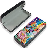 JISHSHAY Diamond Art Glasses Case Diamond Painting Sunglasses Case Diamond Art Kits for Adults Eyeglass Holder Diamond Painting Kits Eye Glass Holder Diamond Art Kits Eyeglass Holder Butterfly Flower JISHSHAY