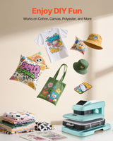 VEVOR Auto Heat Press Machine, 15 x 15 inch, T-Shirt Press Machine with Auto Release and Adjustable Pressure, Digital Display, Rapid Heating, for Sublimation, Vinyl, Heat Transfer Projects, Green VEVOR