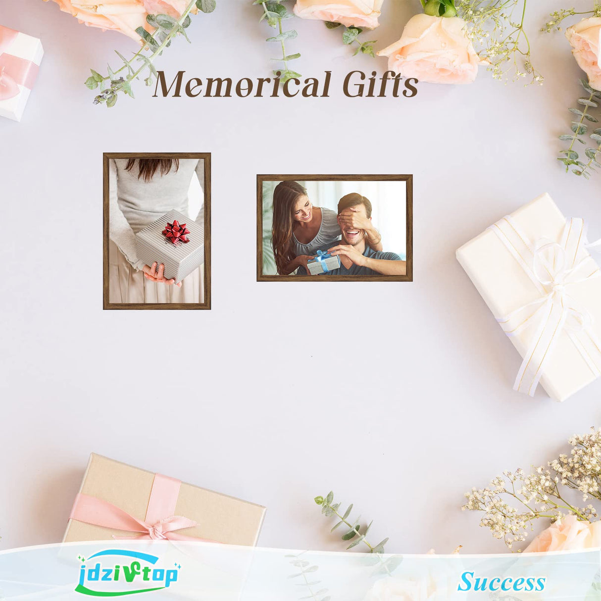 20x28 Frame Rustic Brown, Distressed 28x20 Picture Frame, Art Pic Hanging Poster Frame, 20 by 28 Gallery Family Concert Portrait Wall Photo Frame Anniversary/Birthday/Wedding/Thank you/Christmas Gift JDZIVTOP