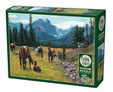 Cobble Hill 1000 Piece Puzzle - Horse Meadow - Sample Poster Included Cobble Hill Puzzle Company Ltd.