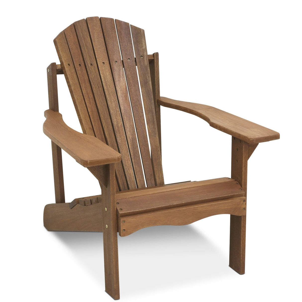 Furinno FG16918 Tioman Hardwood Patio Furniture Adirondack Chair in Teak Oil, Large, Natural Furinno