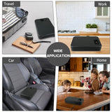 YIYITOOLS Pistol Safe, Portable Travel Gun Safe, Handgun Lock Box with Combination Lock for Home Desk Bedside Car, Black YIYITOOLS