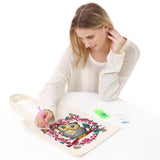 JGA JOGGING ARM 5D Art Craft Diamond Painting Shopping Canvas Tote Bag Handwork Organize Handbag for Women JGA JOGGING ARM