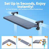 POOLHACKER Poolside Bar, Swim Up Bar Exclusively for Above-Ground Round Pools. Patio Poolside Table Smart Fold Easy Maintenance, Weather Resistant Stable Tabletop (Phantom Gray) POOLHACKER