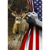 FORLAND Patriotic Diamond Painting Kits for Adults Beginners - 5D DIY Deer American Flag Full Drill Diamond Kits Painting Crafts for Home Wall Decor, Diamond Art Kits,12x16inch FORLAND
