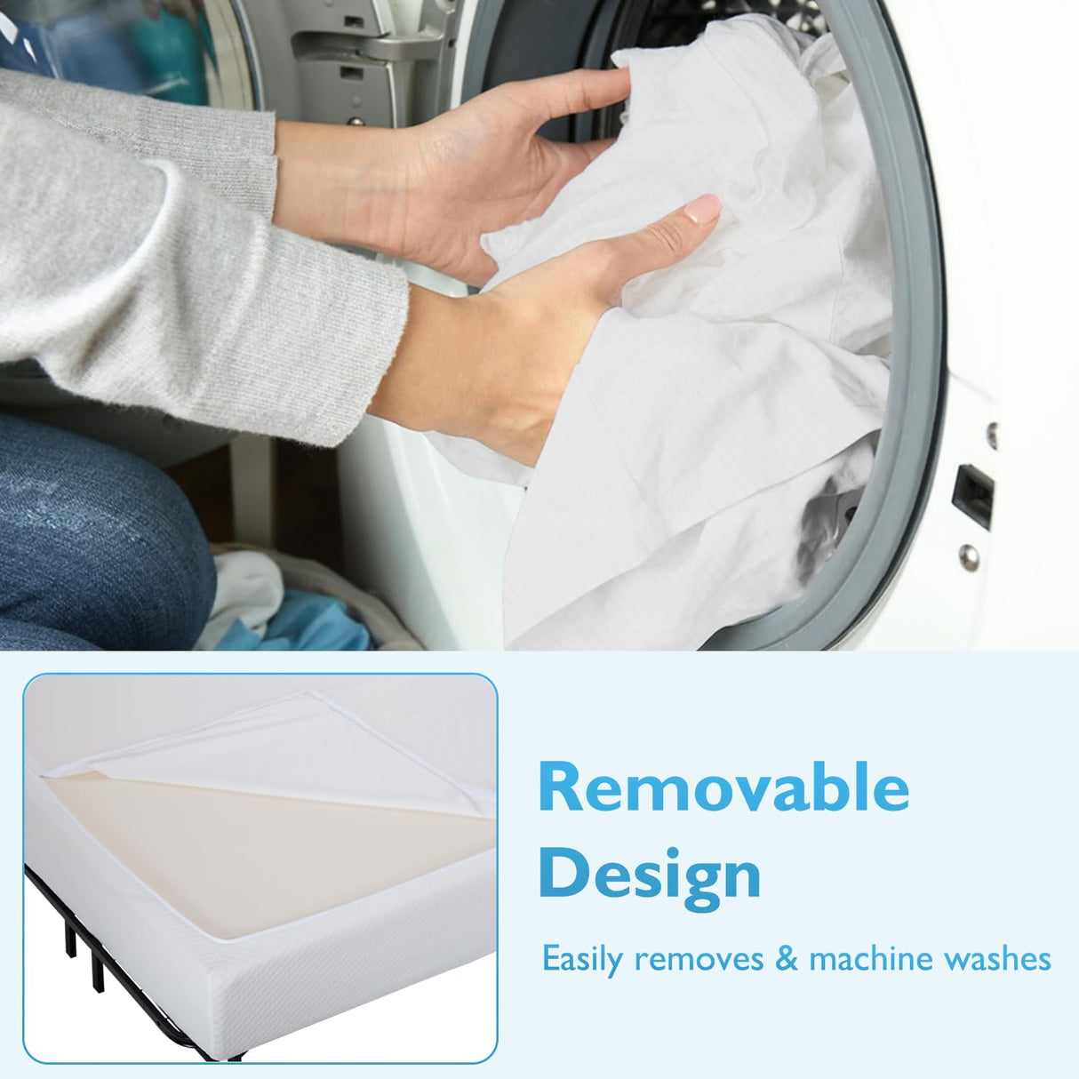 FDW 8 inch Gel Memory Foam Mattress for Cool Sleep & Pressure Relief/Medium Firm Mattresses/CertiPUR-US Certified/Bed-in-a-Box/Pressure Relieving,California King FDW