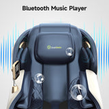 Real Relax 2025 Massage Chair Full Body, Zero Gravity SL-Track Shiatsu Massage Recliner with Heat, APP Control, Child Lock, Body Scan Bluetooth, Foot Roller, Favor 06, Blue Real Relax