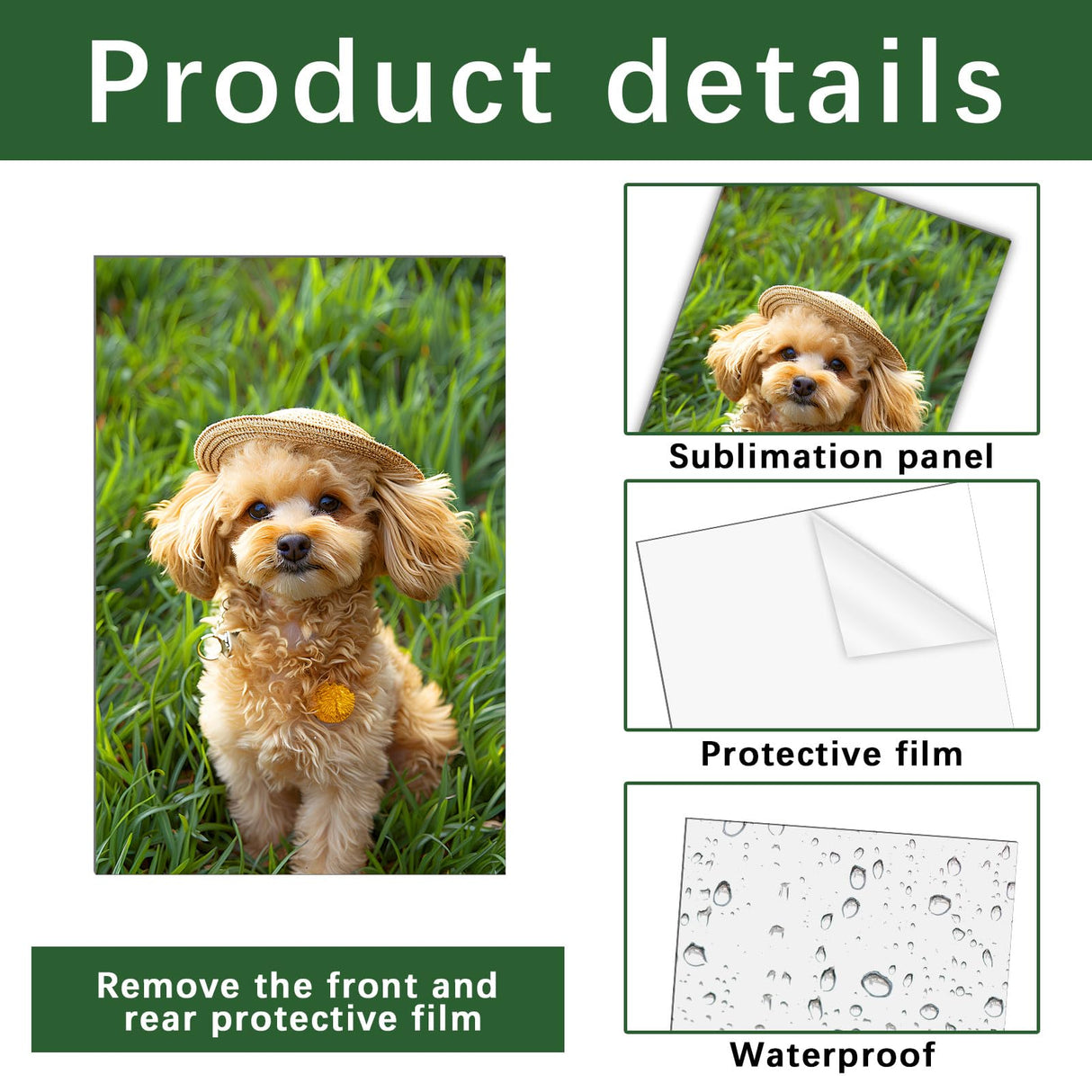 10 Pcs Sublimation Metal Photo Blanks 8"X12" X0.45mm Aluminum Photo Sign Blank Photo Metal Wall sublimation Poster Frame Blanks GEKIXUTP